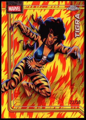 Topps Chrome Marvel 2026 - Tigra 22/39 Human Torch Refractor #179