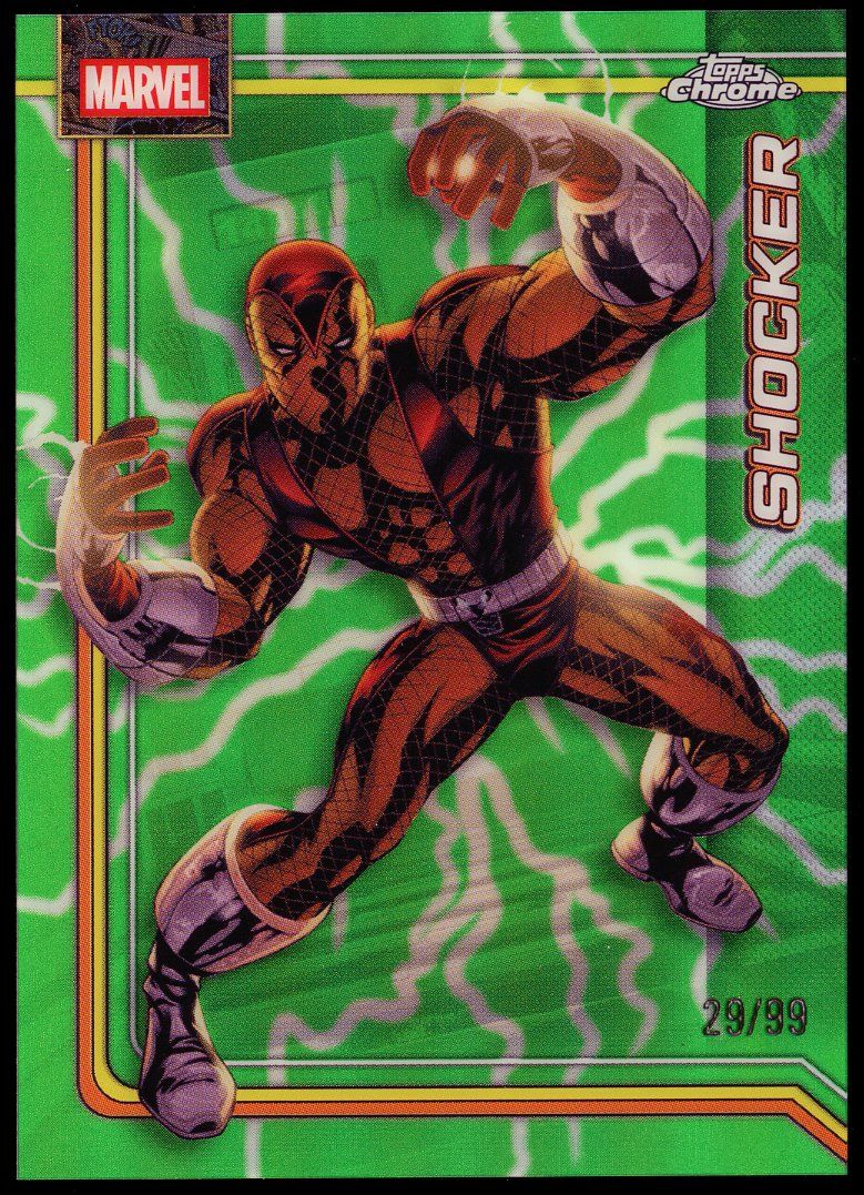 Topps Chrome Marvel 2026 - Shocker 29/99 Green Lightning #153