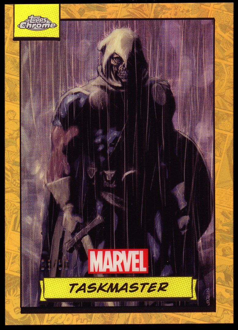 Topps Chrome Marvel 2024 - Taskmaster 38/50 Gold Refractor #135
