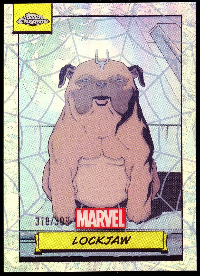 Topps Chrome Marvel 2024 - Lockjaw 318/399 Spider Web Refractor #133