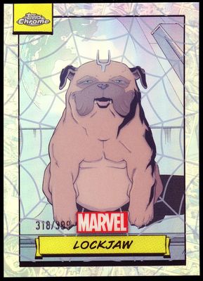 Topps Chrome Marvel 2024 - Lockjaw 318/399 Spider Web Refractor #133