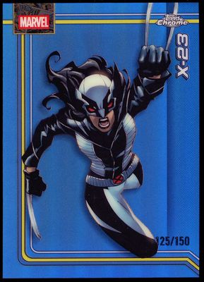 Topps Chrome Marvel 2026 - X-23 125/150 Blue Refractor #200