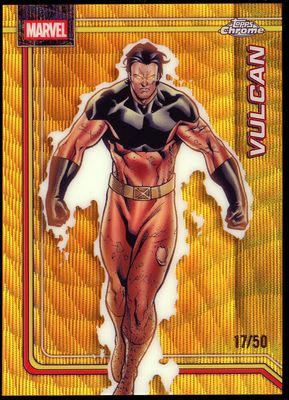 Topps Chrome Marvel 2026 - Vulcan 17/50 Gold Wave Refractor #191