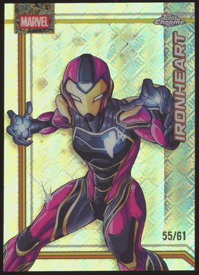 Topps Chrome Marvel 2026 - Ironheart 55/61 Marvel Logofractor #58