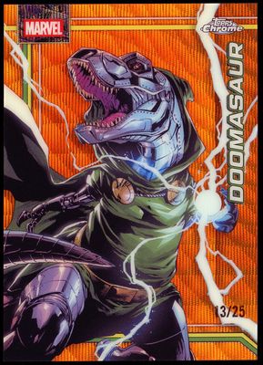 Topps Chrome Marvel 2026 - Doomasaur 13/25 Orange Wave Refractor #31
