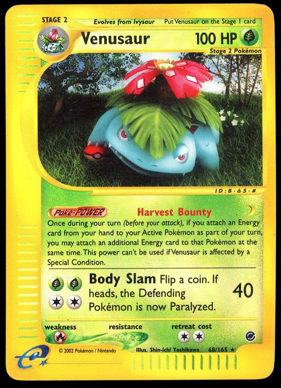 Pokemon Expedition 2002 - Venusaur Reverse Holo #68