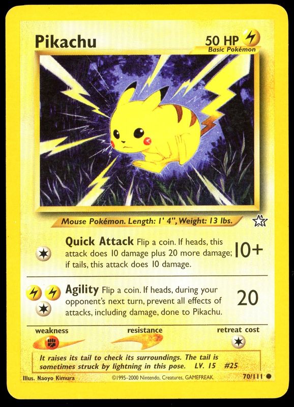 Pokemon Neo Genesis 2000 - Pikachu #70