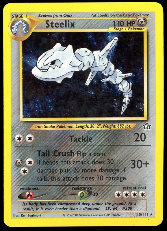 Pokemon Neo Genesis 2000 - Steelix Holo #15