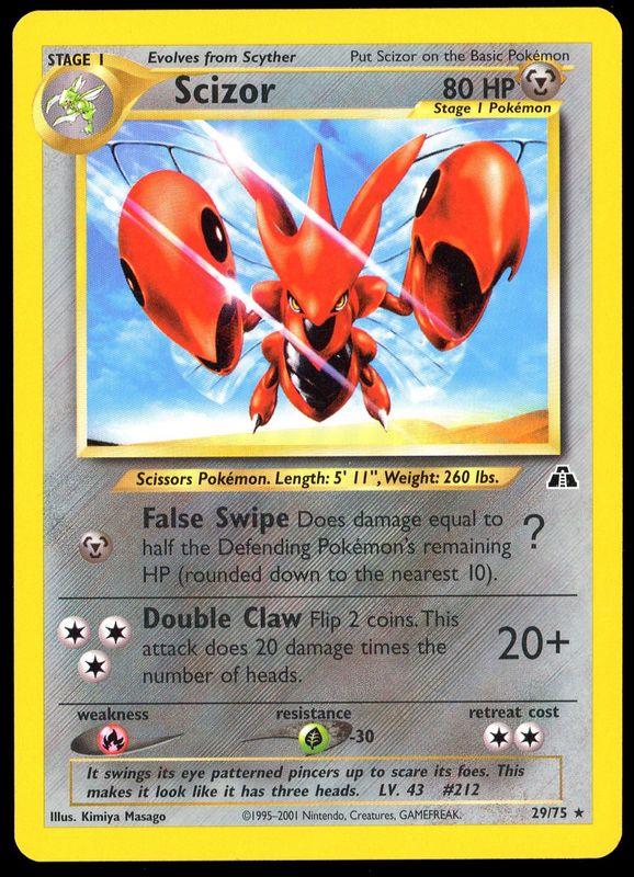 Pokemon Neo Discovery 2001 - Scizor #29