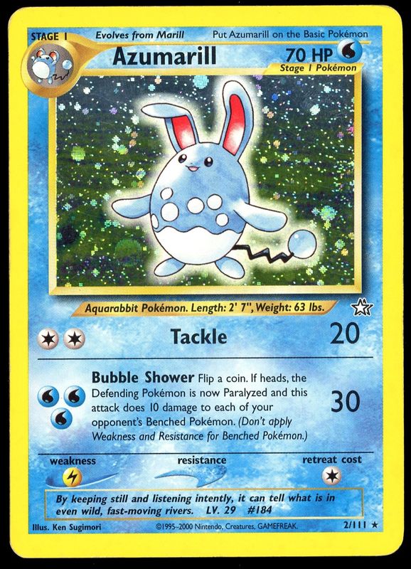 Pokemon Neo Genesis 2000 - Azumarill Holo #2
