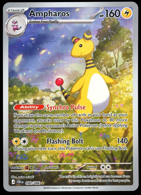 Pokemon Chaos Rising 2026 - Ampharos #90