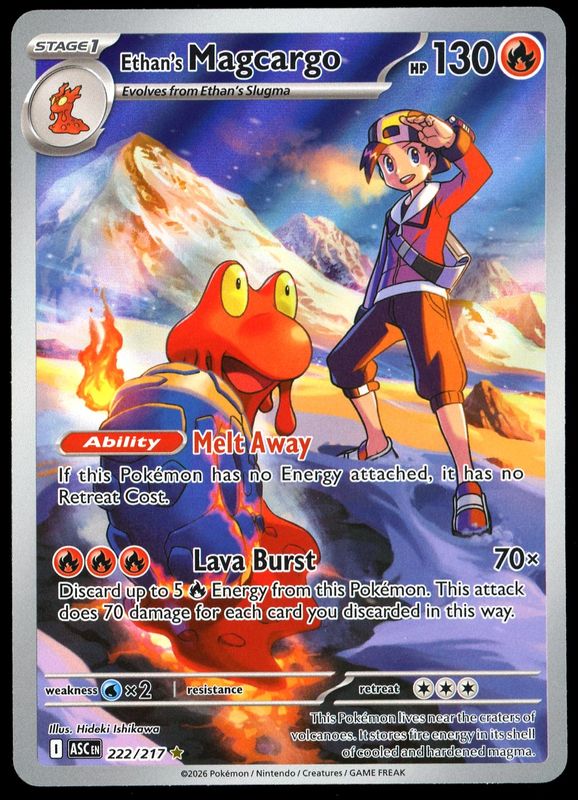 Pokemon Ascended Heroes 2026 - Ethan’s Magcargo #222