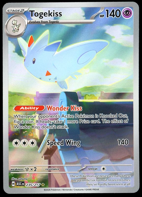 Pokemon Ascended Heroes 2026 - Togekiss #235
