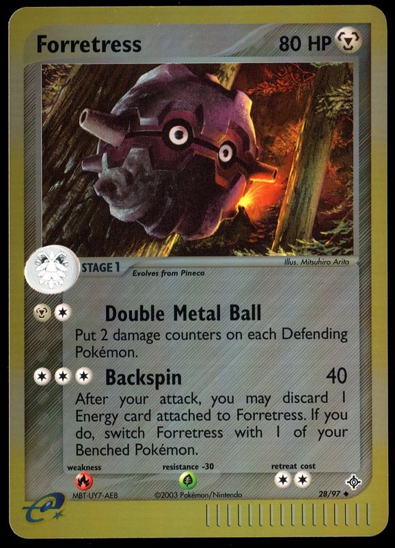 Pokemon Dragon 2003 - Forretress Reverse Holo #28