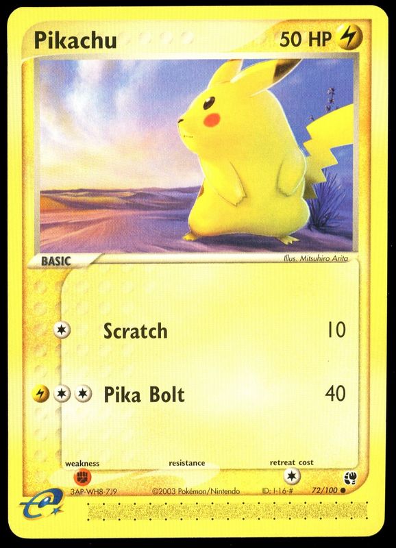 Pokemon Sandstorm 2003 - Pikachu #72