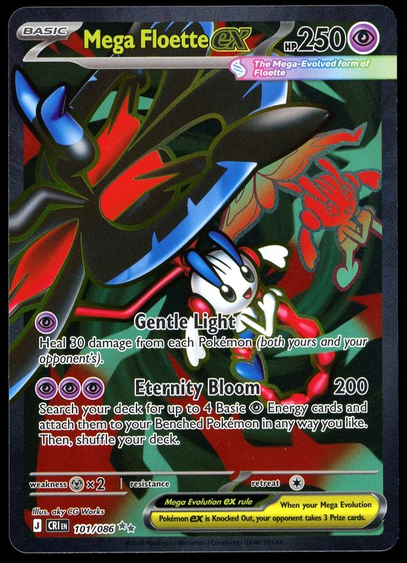 Pokemon Chaos Rising 2026 - Mega Floette EX #101