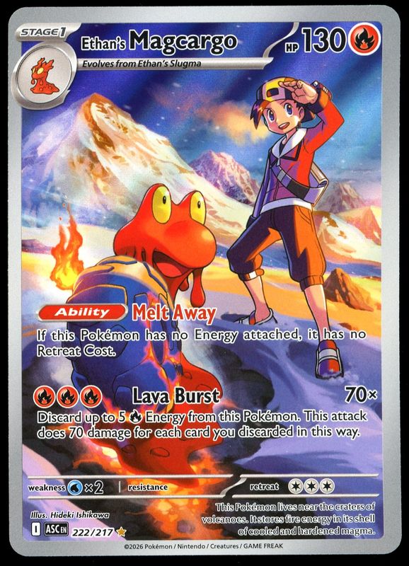 Pokemon Ascended Heroes 2026 - Ethan’s Magcargo #222