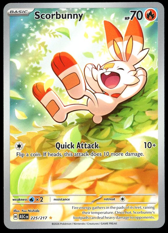 Pokemon Ascended Heroes 2026 - Scorbunny #225
