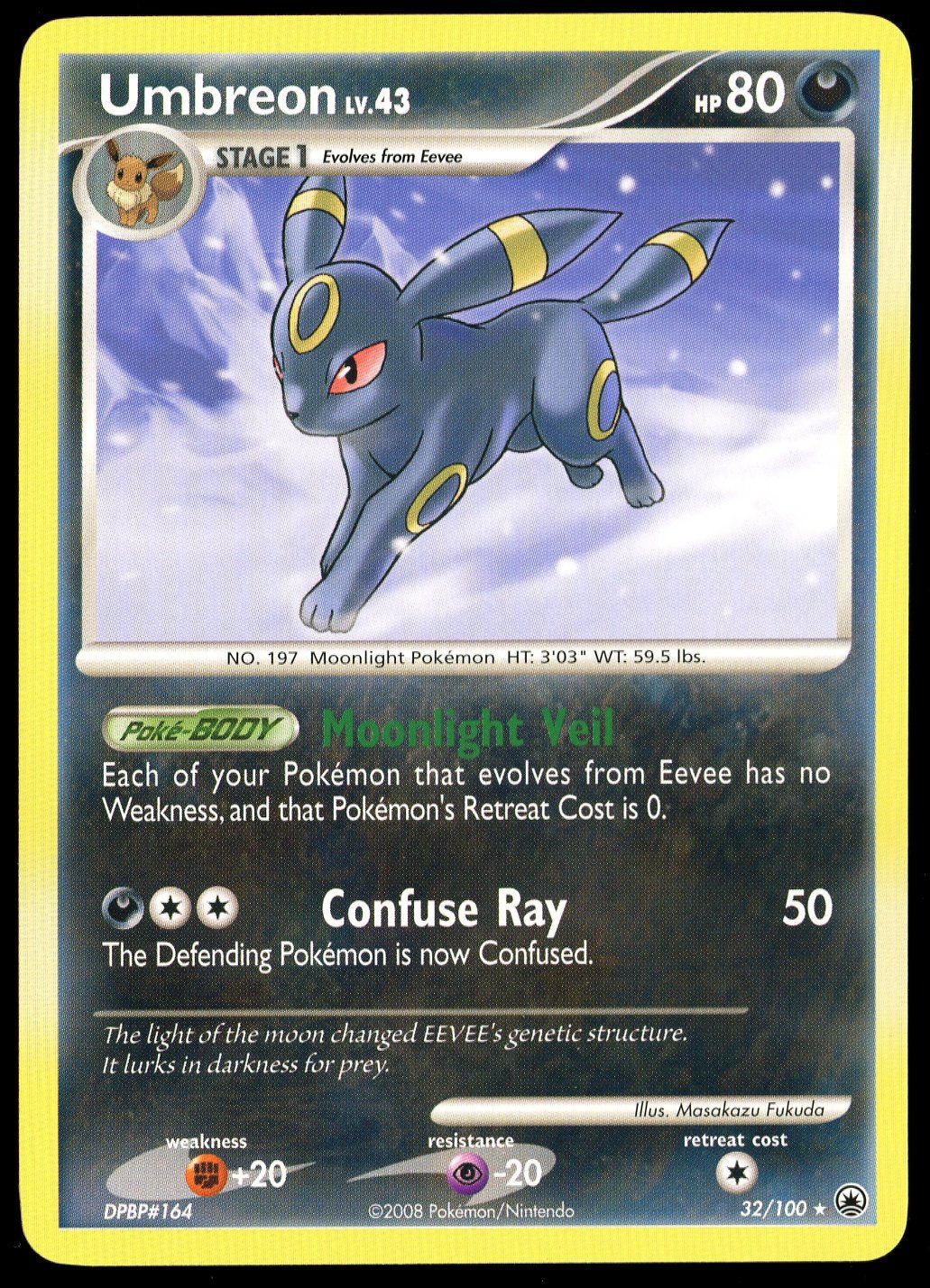 Pokemon Majestic Dawn 2008 - Umbreon #32