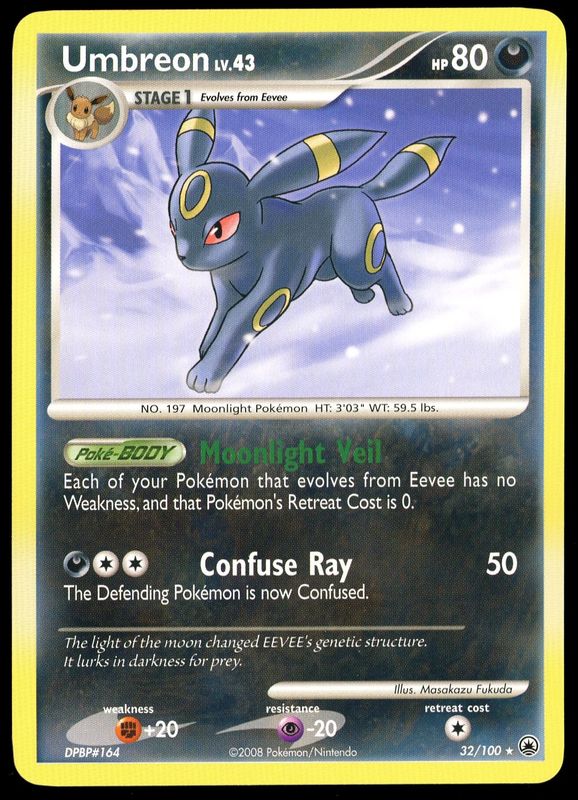 Pokemon Majestic Dawn 2008 - Umbreon #32