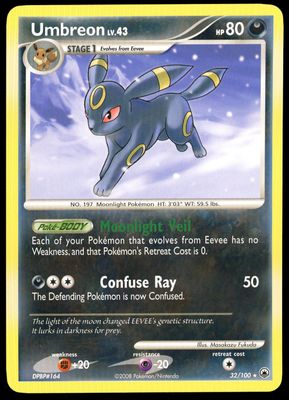 Pokemon Majestic Dawn 2008 - Umbreon #32