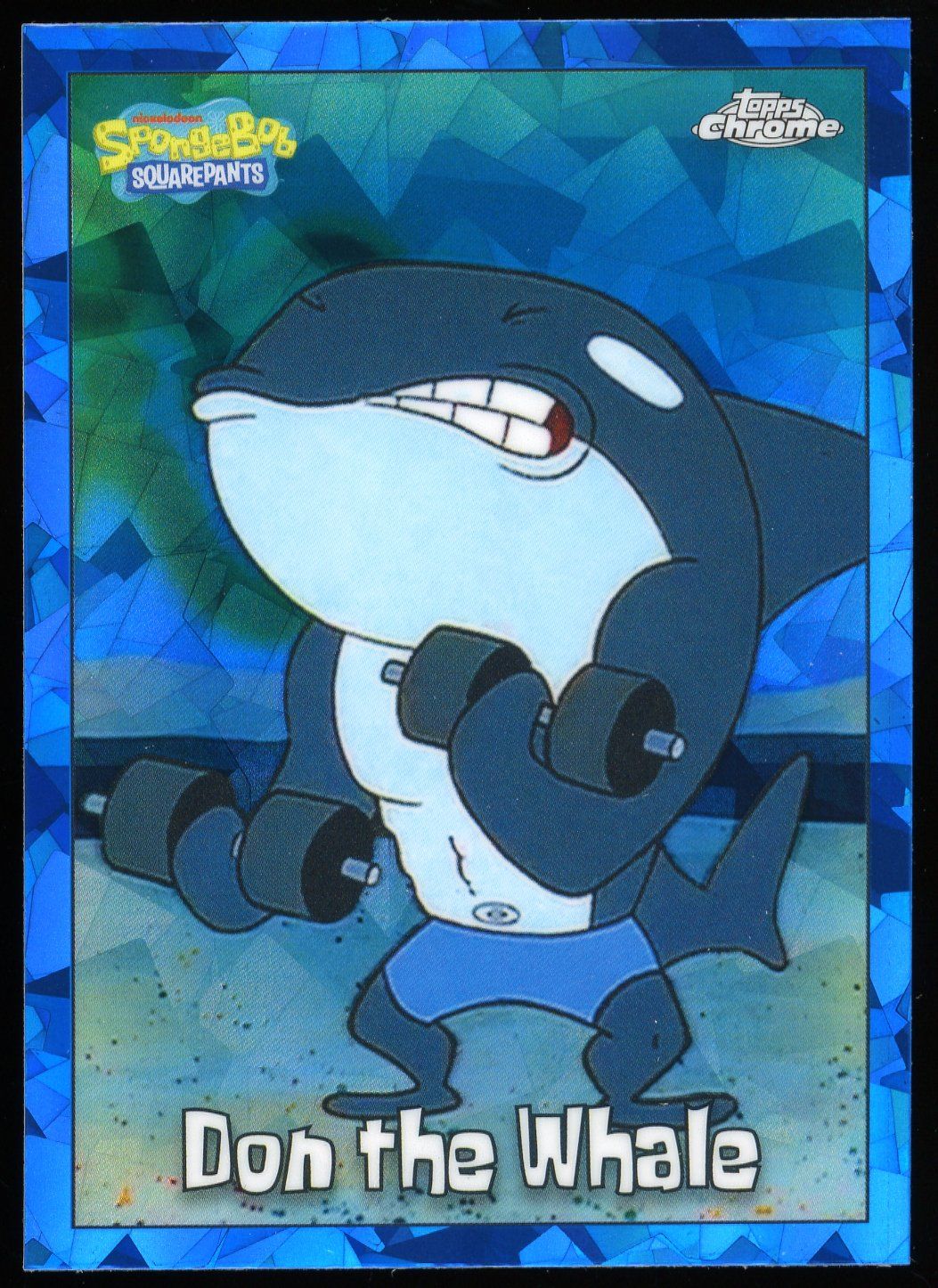 Topps Chrome SpongeBob SquarePants 2025 - Don The Whale Sapphire #134