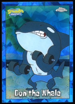 Topps Chrome SpongeBob SquarePants 2025 - Don The Whale Sapphire #134