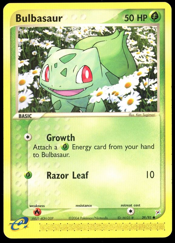 Pokemon Team Magma &amp; Team Aqua 2004 -  Bulbasaur #39
