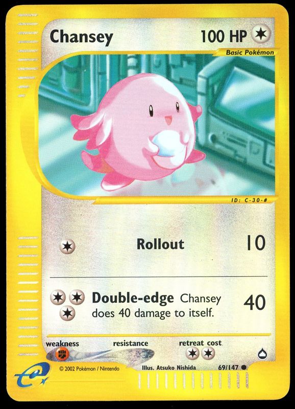 Pokemon Aquapolis 2002 - Chansey Reverse Holo #69