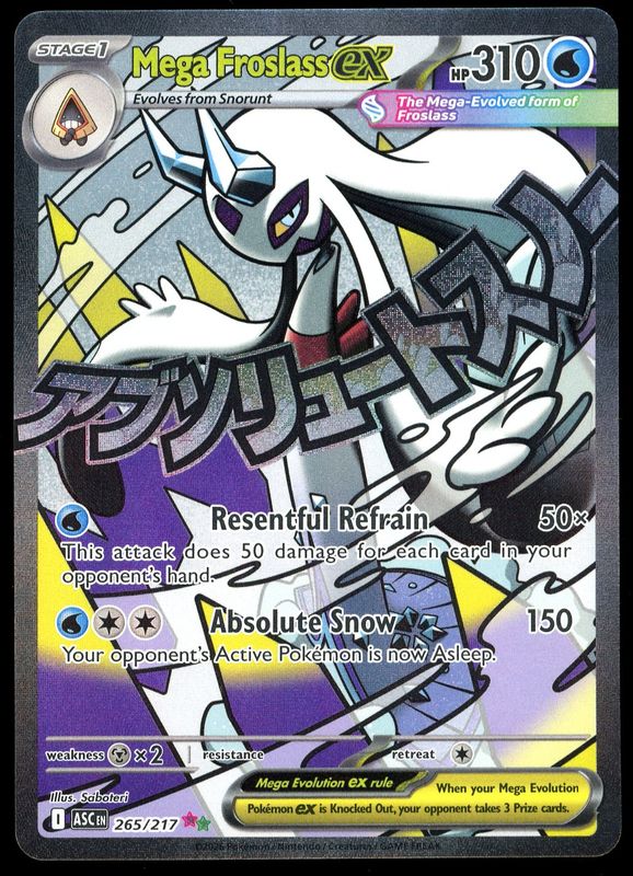 Pokemon Ascended Heroes 2026 - Mega Froslass EX #265