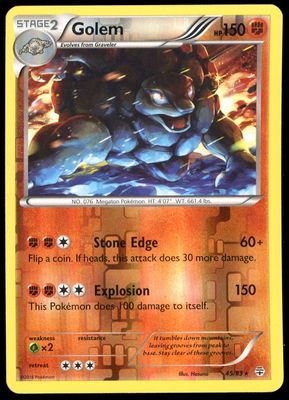 Pokemon Generations 2016 - Golem Reverse Holo #45