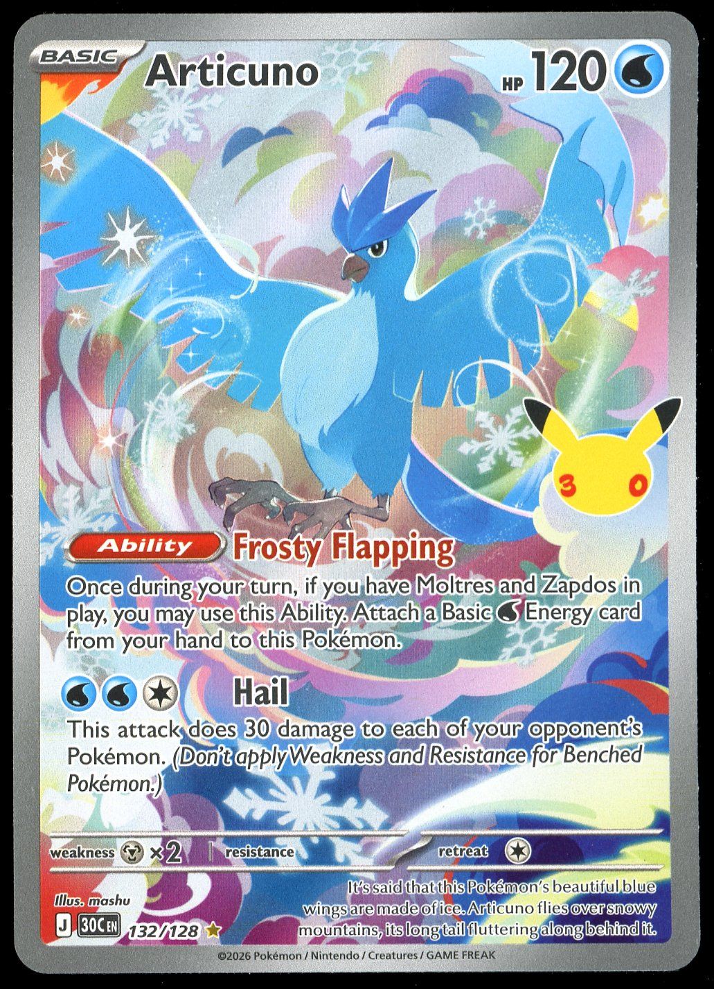 Pokemon 30th Celebration 2026 - Articuno #132