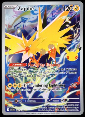 Pokemon 30th Celebration 2026 - Zapdos #133
