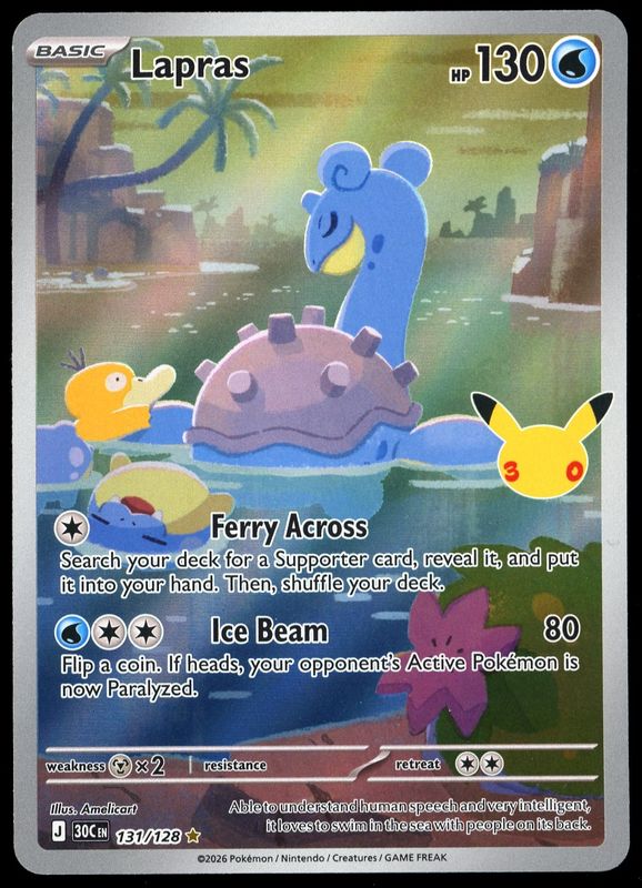 Pokemon 30th Celebration 2026 - Lapras #131