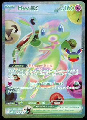 Pokemon 30th Celebration 2026 - Mew EX #158