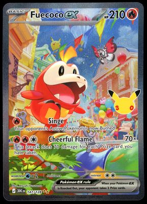 Pokemon 30th Celebration 2026 - Fuecoco EX #147
