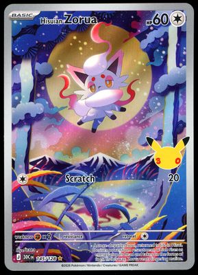 Pokemon 30th Celebration 2026 - Hisuian Zorura #145