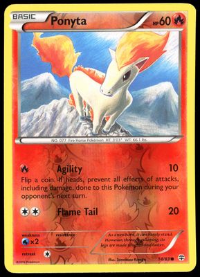 Pokemon Generations 2016 - Ponyta Reverse Holo #14