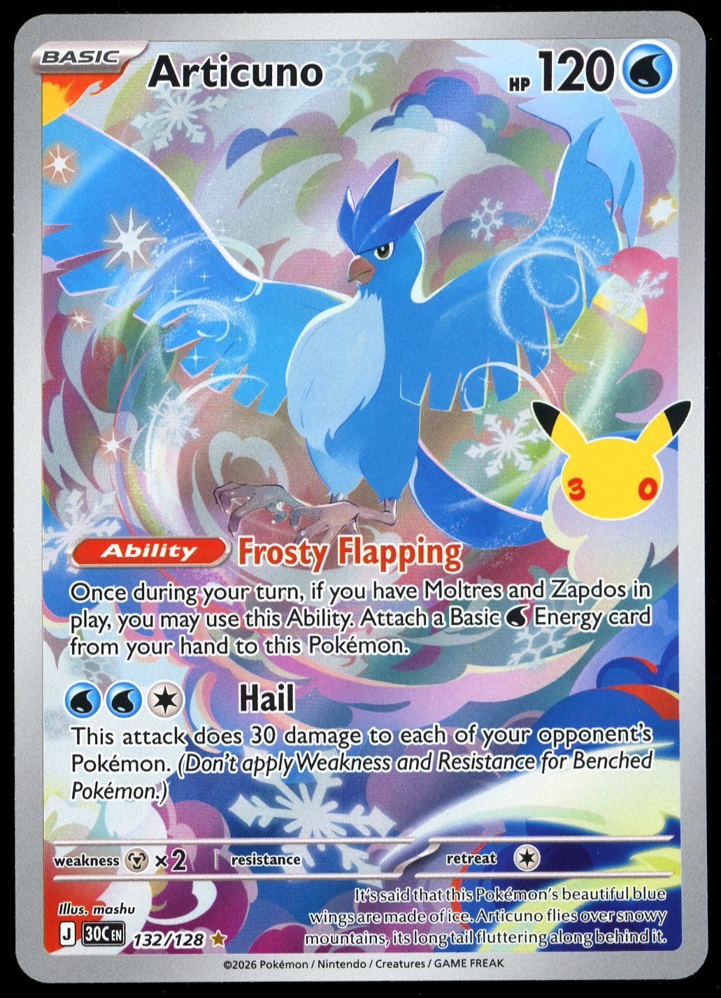 Pokemon 30th Celebration 2026 - Articuno #132