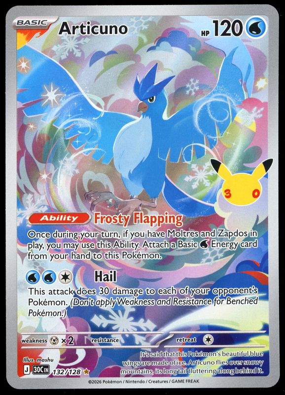 Pokemon 30th Celebration 2026 - Articuno #132