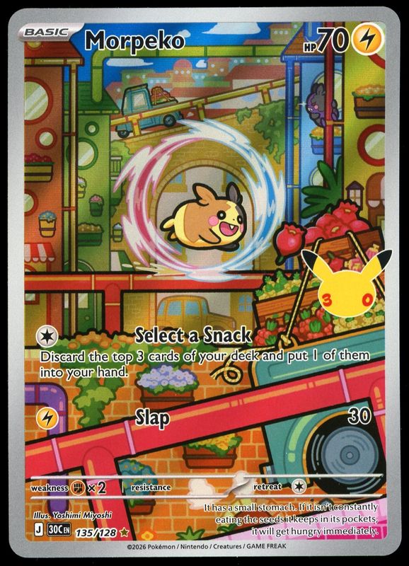 Pokemon 30th Celebration 2026 - Morpeko #135