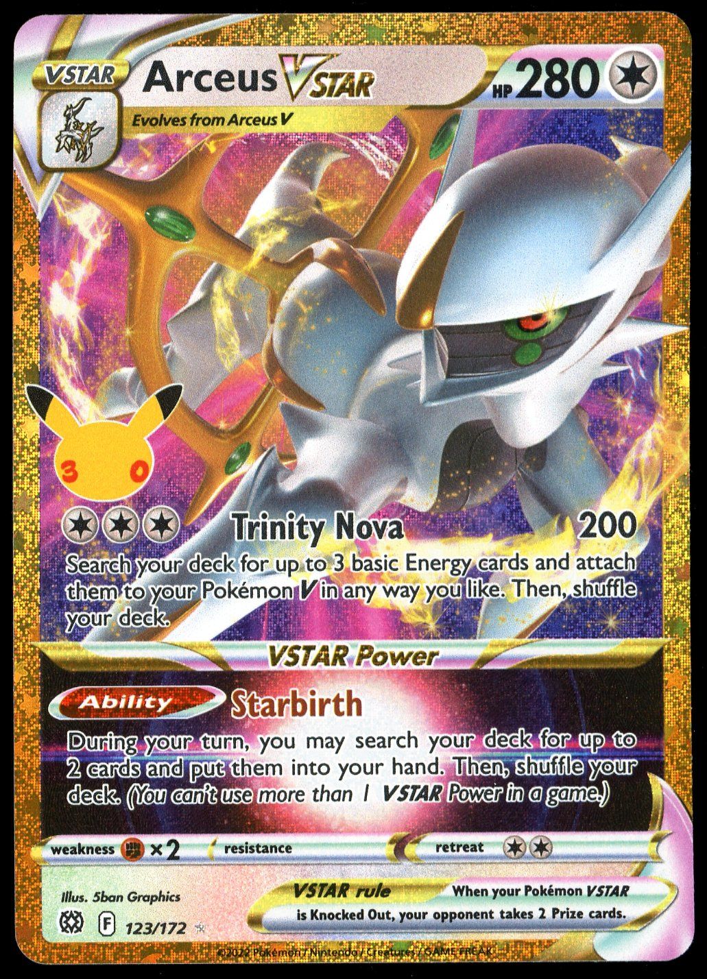 Pokemon 30th Celebration 2026 - Arceus VSTAR #123