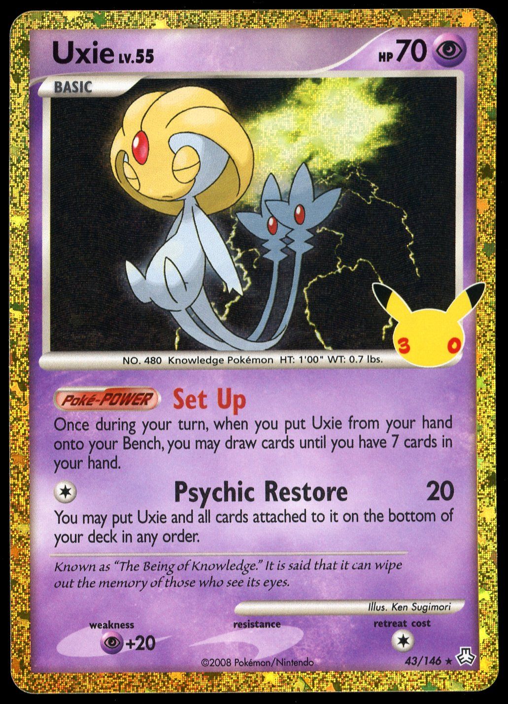 Pokemon 30th Celebration 2026 - Uxie #43