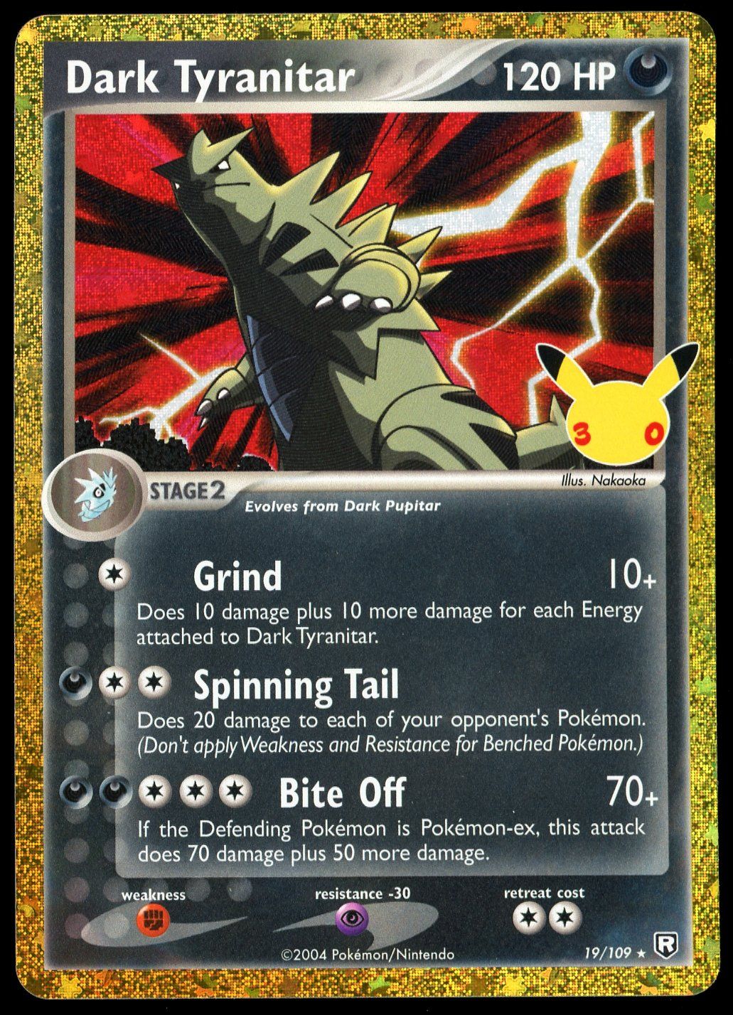 Pokemon 30th Celebration 2026 - Dark Tyranitar #19