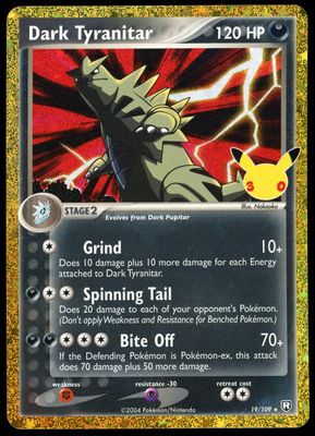 Pokemon 30th Celebration 2026 - Dark Tyranitar #19