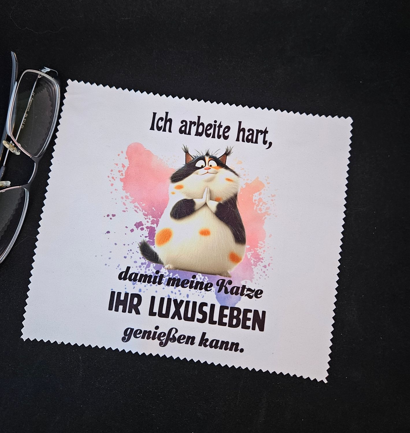 Brillenputztuch Luxuskatze