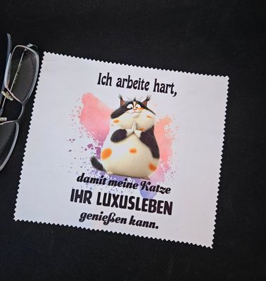 Brillenputztuch Luxuskatze