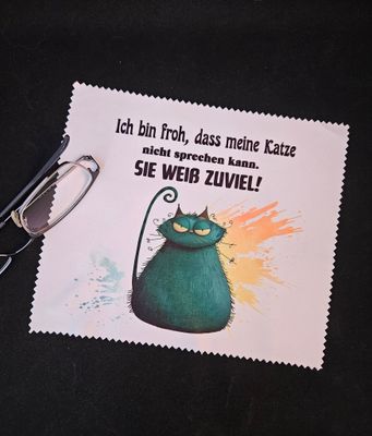 Brillenputztuch Grummelkatze