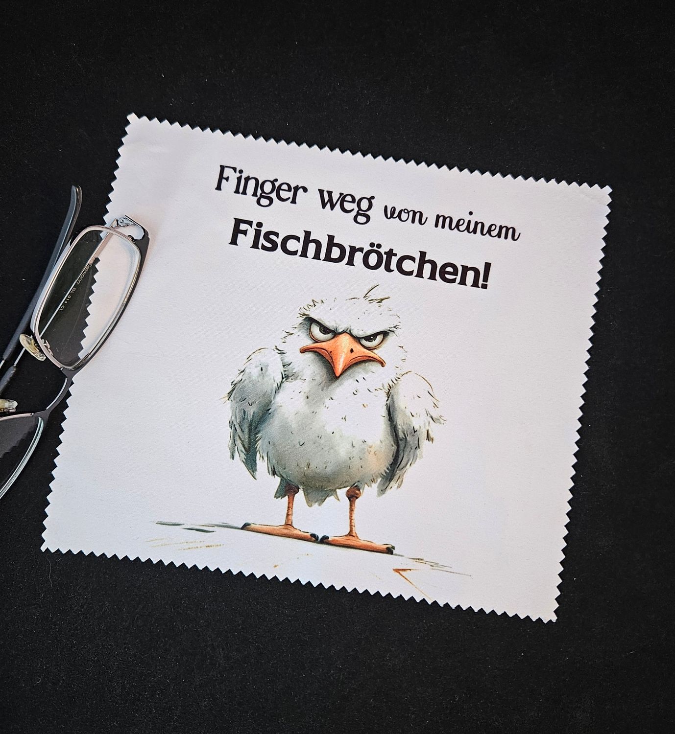 Brillenputztuch Fischbrötchen