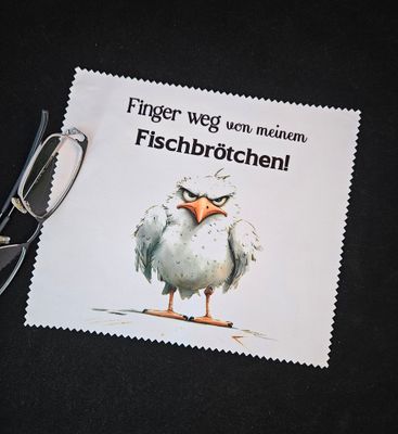 Brillenputztuch Fischbrötchen